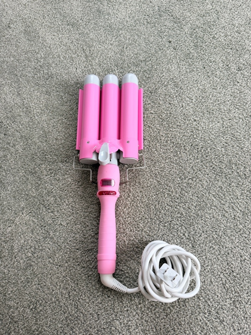Mermade Triple Barrel Pink Hair Waver